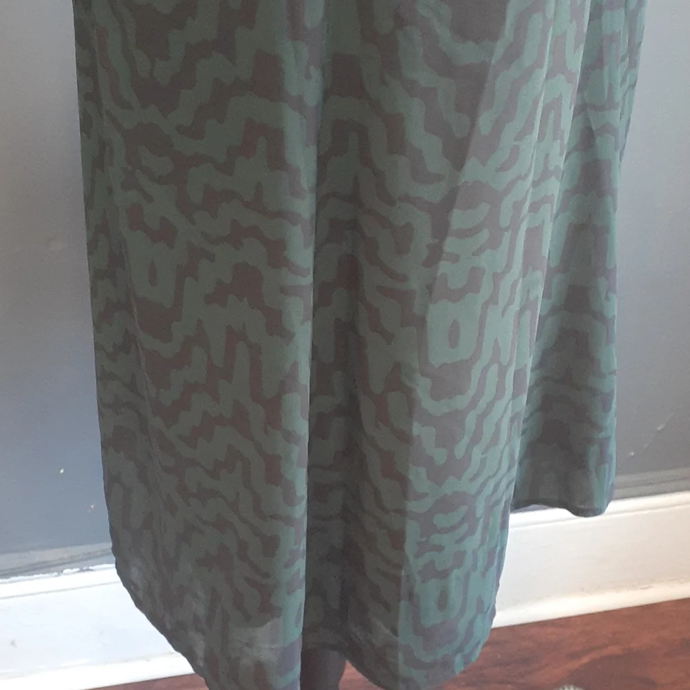BB DAKOTA green Babydoll Dress Sz M - Picture 7 of 14